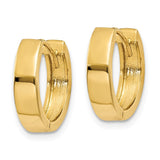 14k Round Hinged Hoop Earrings TM622
