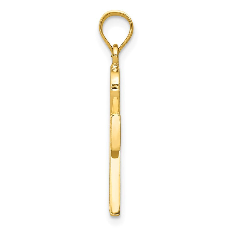 14k Ankh Cross Charm D42