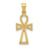 14k Ankh Cross Charm D42