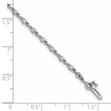 14k White Gold Complete 7/8 carat Round A Diamond 2-prong 7 inch Tennis Bracelet X10016WA