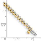 14k Complete 2.13 carat Round AA Diamond 2-prong 7 inch Tennis Bracelet X2896AA