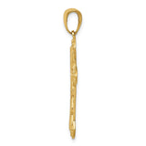 14K Fancy Iona Cross Pendant C4244