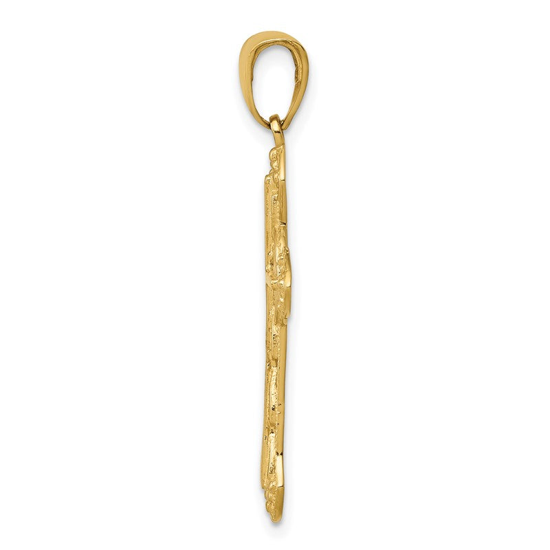 14K Fancy Iona Cross Pendant C4244