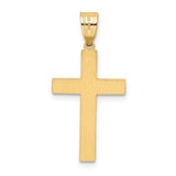 14K Laser Designed Cross Pendant XR941