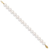 14k 10-11mm White Near-Round Freshwater Cultured Pearl 16 inch Necklace WPN100