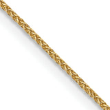 14K 10 inch .85mm Spiga with Lobster Clasp Anklet PEN161