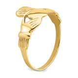 14k Mens Polished Claddagh Ring K4774