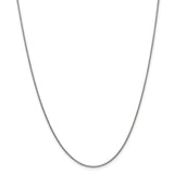 14K White Gold 10 inch 1.4mm Round Open Link Cable with Lobster Clasp Anklet PEN137