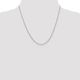 14K White Gold 10 inch 1.4mm Round Open Link Cable with Lobster Clasp Anklet PEN137