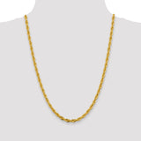 14K 26 inch 4.75mm Semi Solid Rope with Lobster Clasp Chain BC169