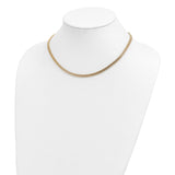 14k Polished 4.3mm Fancy Braided Link 17 inch Necklace SF2413