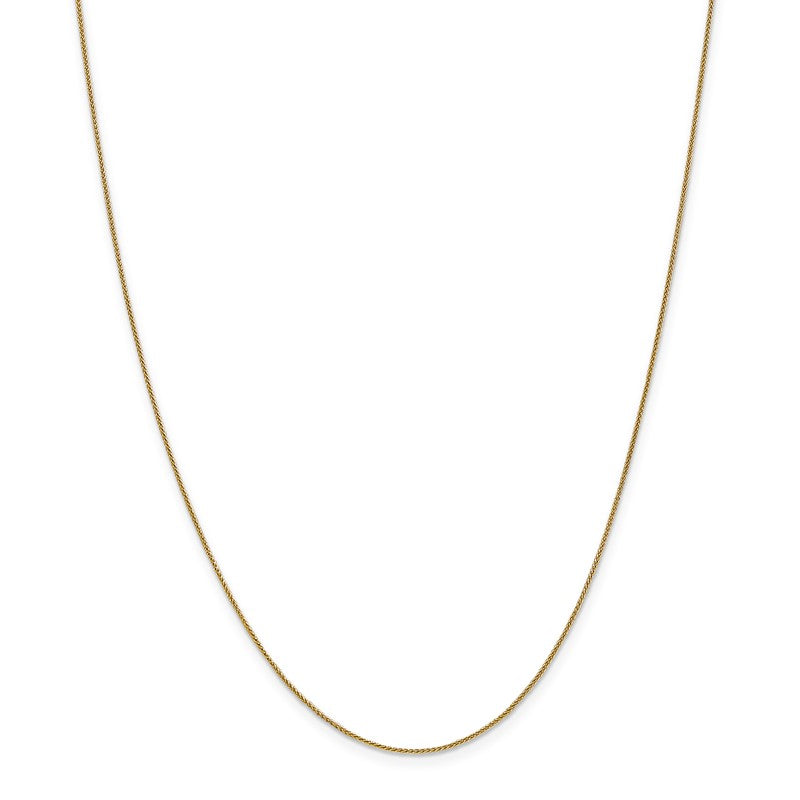 14K 10 inch .85mm Spiga with Lobster Clasp Anklet PEN161