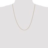 14K 10 inch .85mm Spiga with Lobster Clasp Anklet PEN161