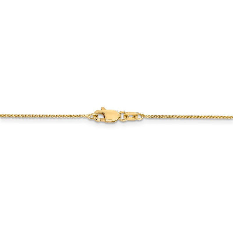 14K 10 inch .85mm Spiga with Lobster Clasp Anklet PEN161