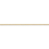14K 10 inch .85mm Spiga with Lobster Clasp Anklet PEN161