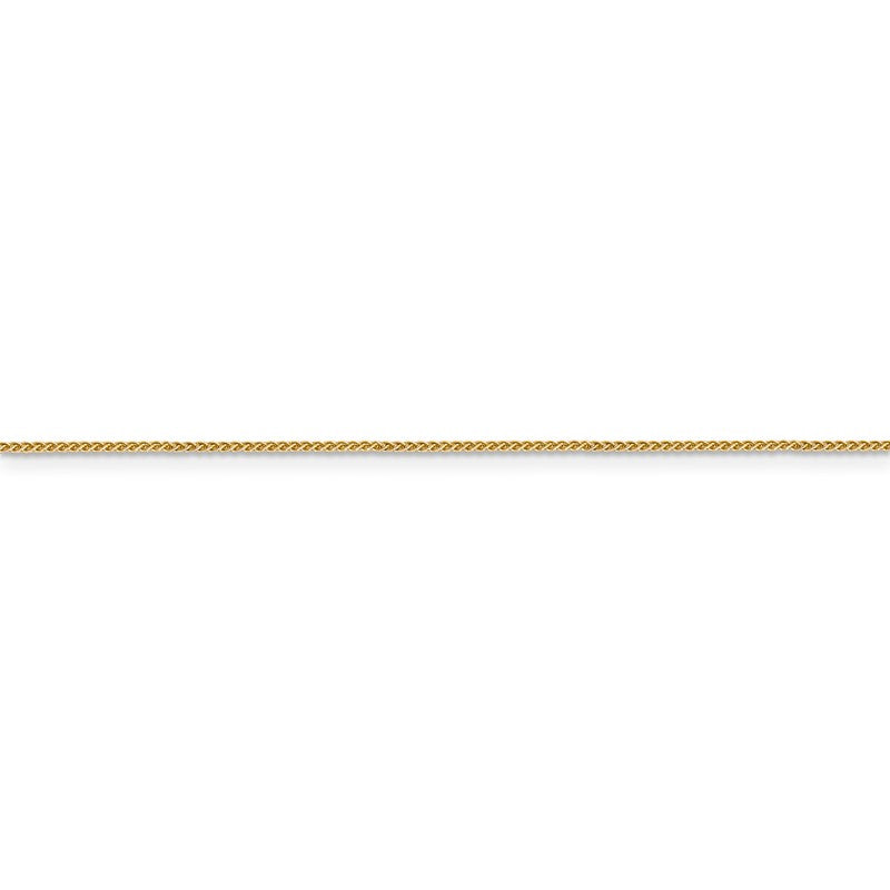 14K 10 inch .85mm Spiga with Lobster Clasp Anklet PEN161