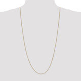 14K 10 inch .85mm Spiga with Lobster Clasp Anklet PEN161