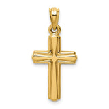 14K Crucifix Reversible to Cross Pendant K6297