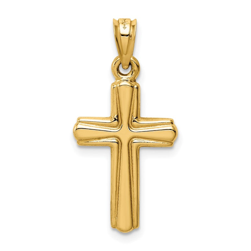 14K Crucifix Reversible to Cross Pendant K6297