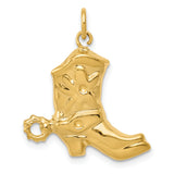 14k Boot with Spur Charm A9133