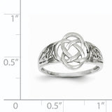 14k White Gold Ladies Celtic Knot Ring D1871