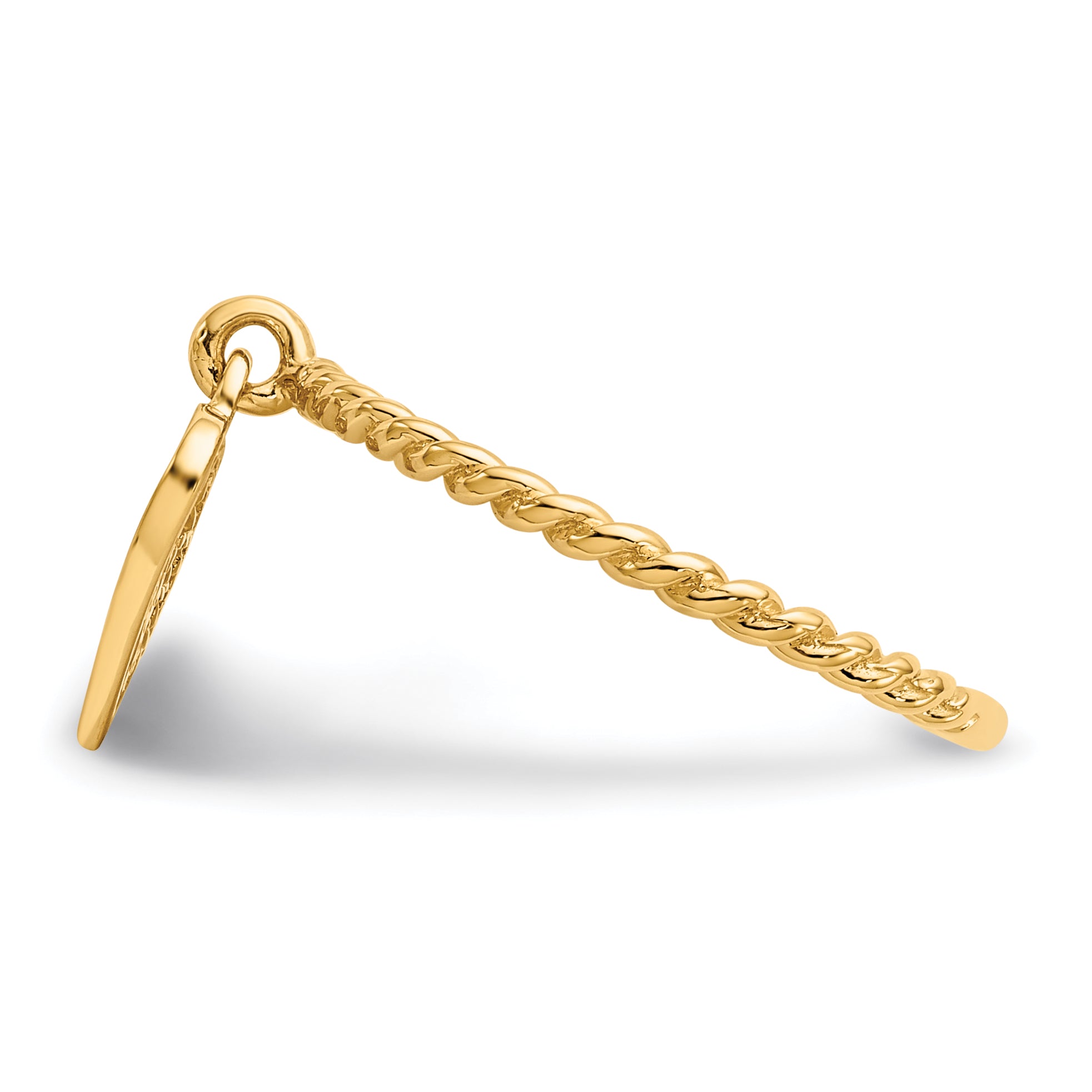14k Dangle Filigree Heart Ring R91