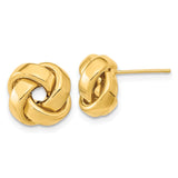 14k 12mm Polished Love Knot Post Earrings TL1075
