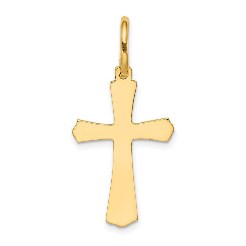14k Polished Cross Charm XR583