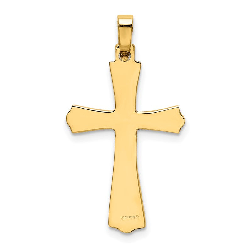 14k Polished Cross Charm XR583