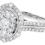 Cluster Style Engagement Ring
