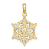 14k Snowflake Pendant K4744