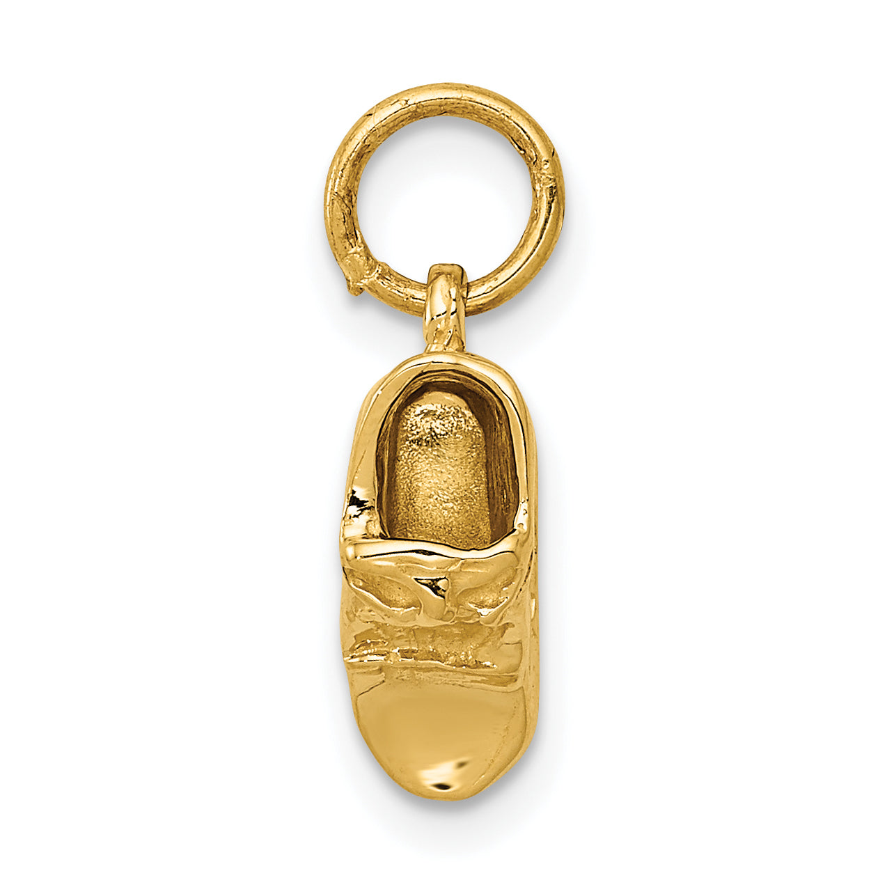 14k  3-D Single Baby Shoe Charm A0158/A