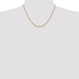 14K 10 inch 1.70mm Singapore with Lobster Clasp Anklet PEN10
