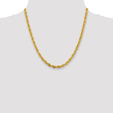 14K 26 inch 4.75mm Semi Solid Rope with Lobster Clasp Chain BC169