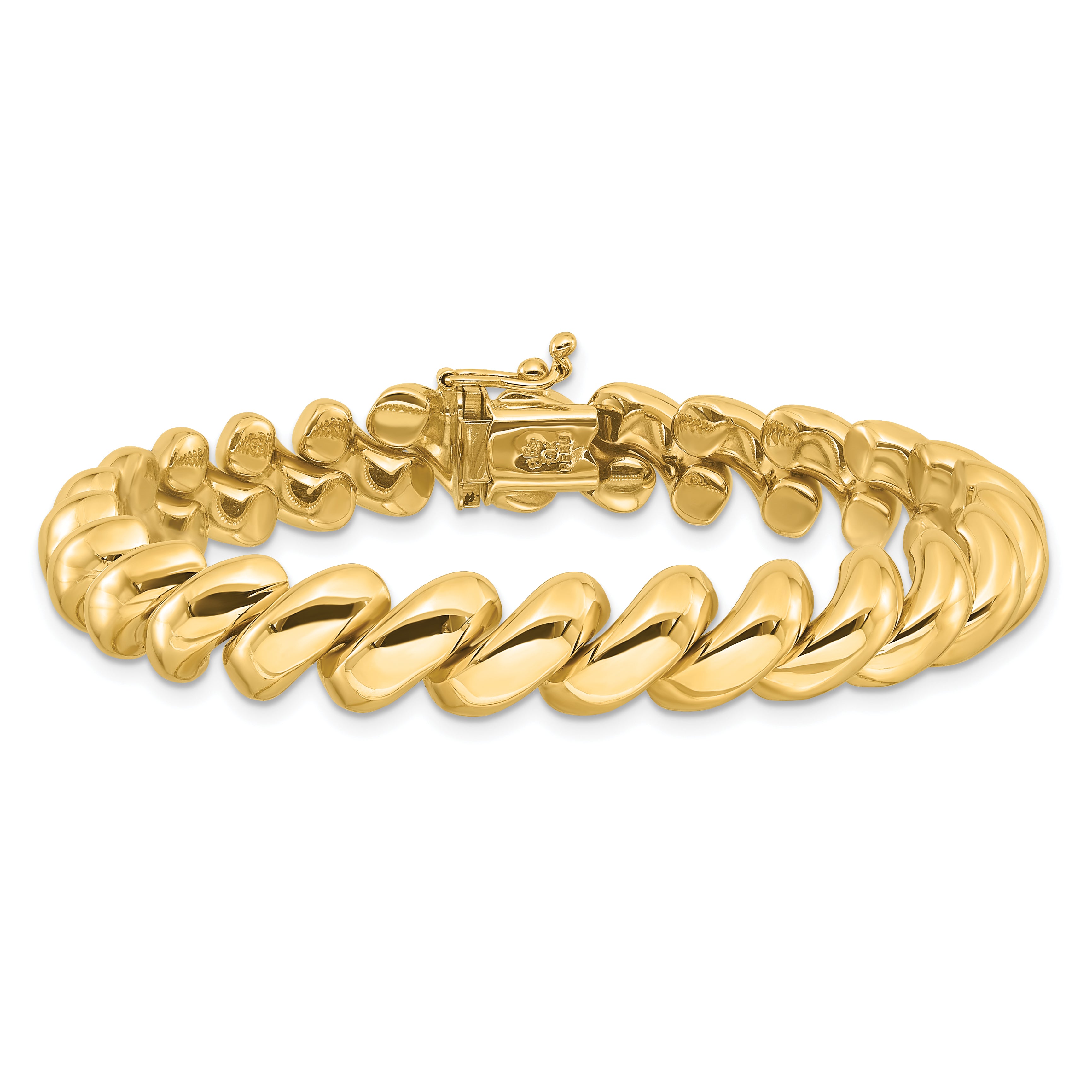 14k Polished 10mm 17 inch San Marco Necklace SM16