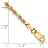 14K 26 Inch 2.75mm Diamond-cut Quadruple Rope Lobster Clasp Chain QTR021