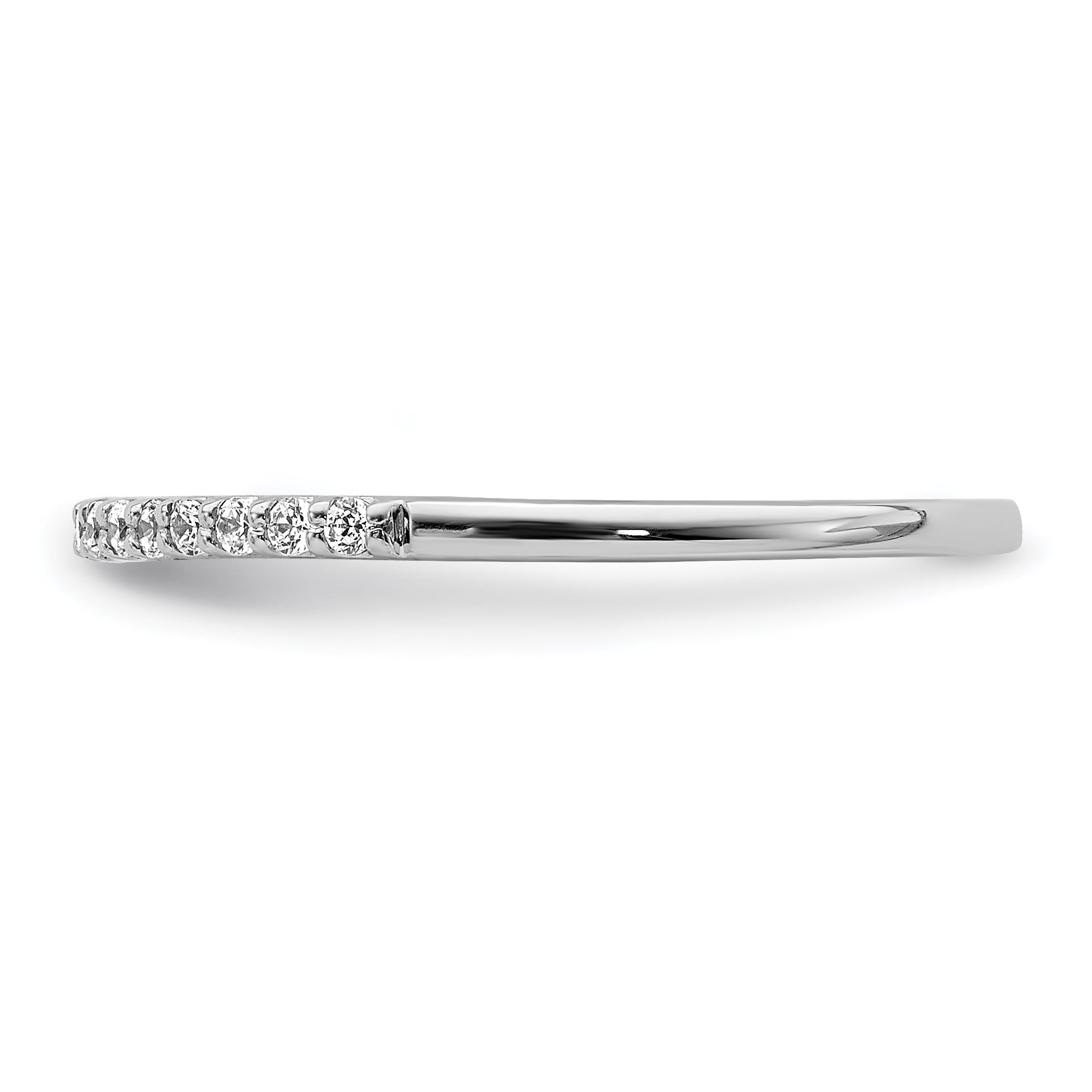 14k White Gold 2mm 1/8 carat Diamond Band RM5622