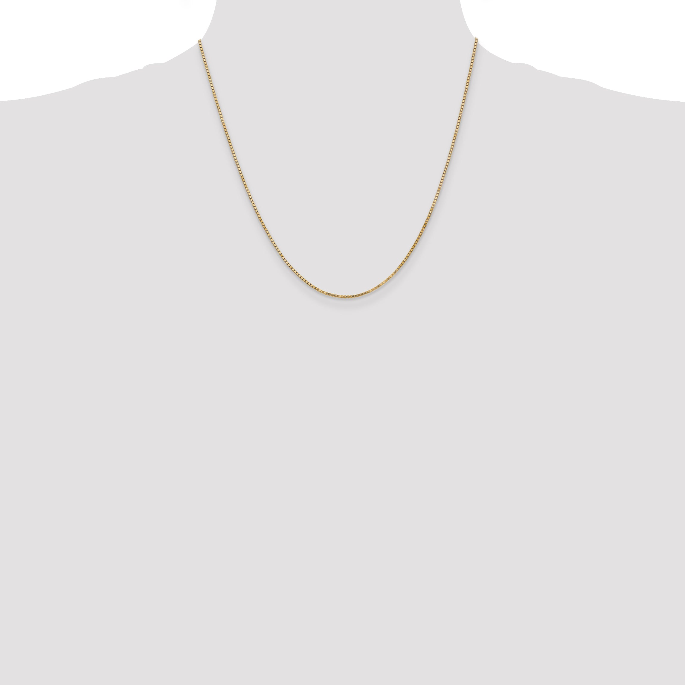 14K 26 inch 1.4mm Box with Lobster Clasp Chain BOX125