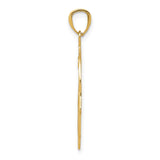 14k Hamsa Hand of God Filigree Pendant XR1398