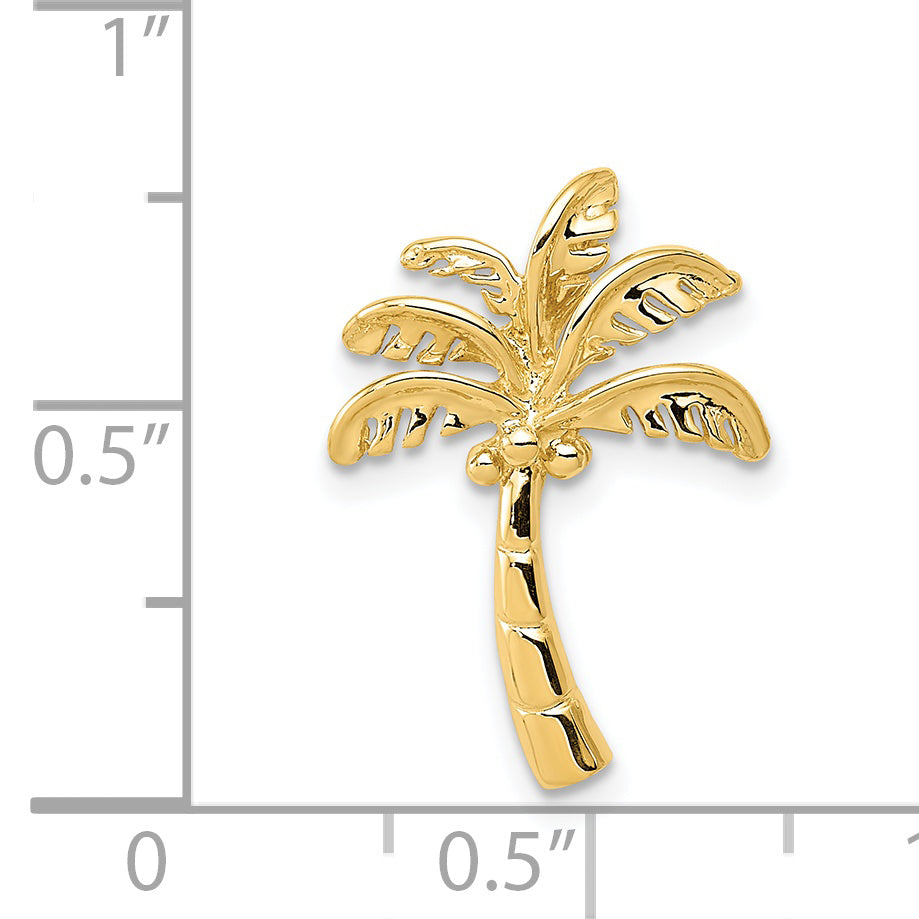 14k Palm Tree Chain Slide K4914