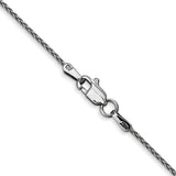 14K White Gold 10 inch 1.2mm Parisian Wheat with Lobster Clasp Anklet PEN261