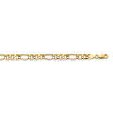 14K 26 inch 8.5mm Semi-Solid Figaro with Lobster Clasp Chain BC190