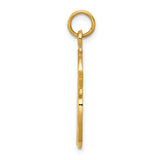 14k Multi-color Enameled Artist Palette Charm A0329