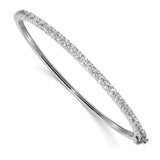 14k White Gold VS Diamond Hinged Bangle XB323VS