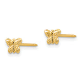 Inverness 14k 7mm Butterfly Post Piercing Earrings 269E