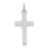 14k White Gold Cross Charm XR559