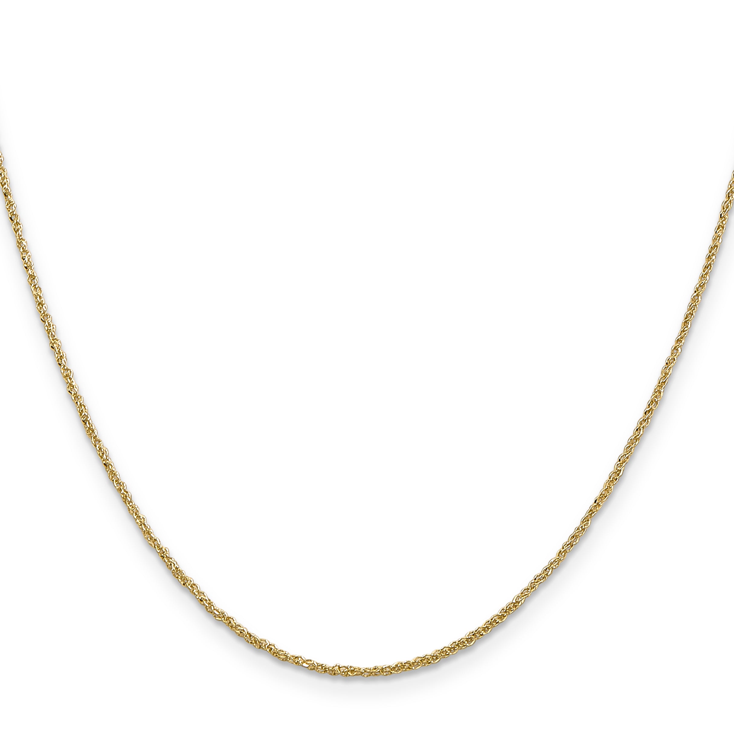 14K 14 inch 1.1mm Ropa with Spring Ring Clasp Chain RPA020