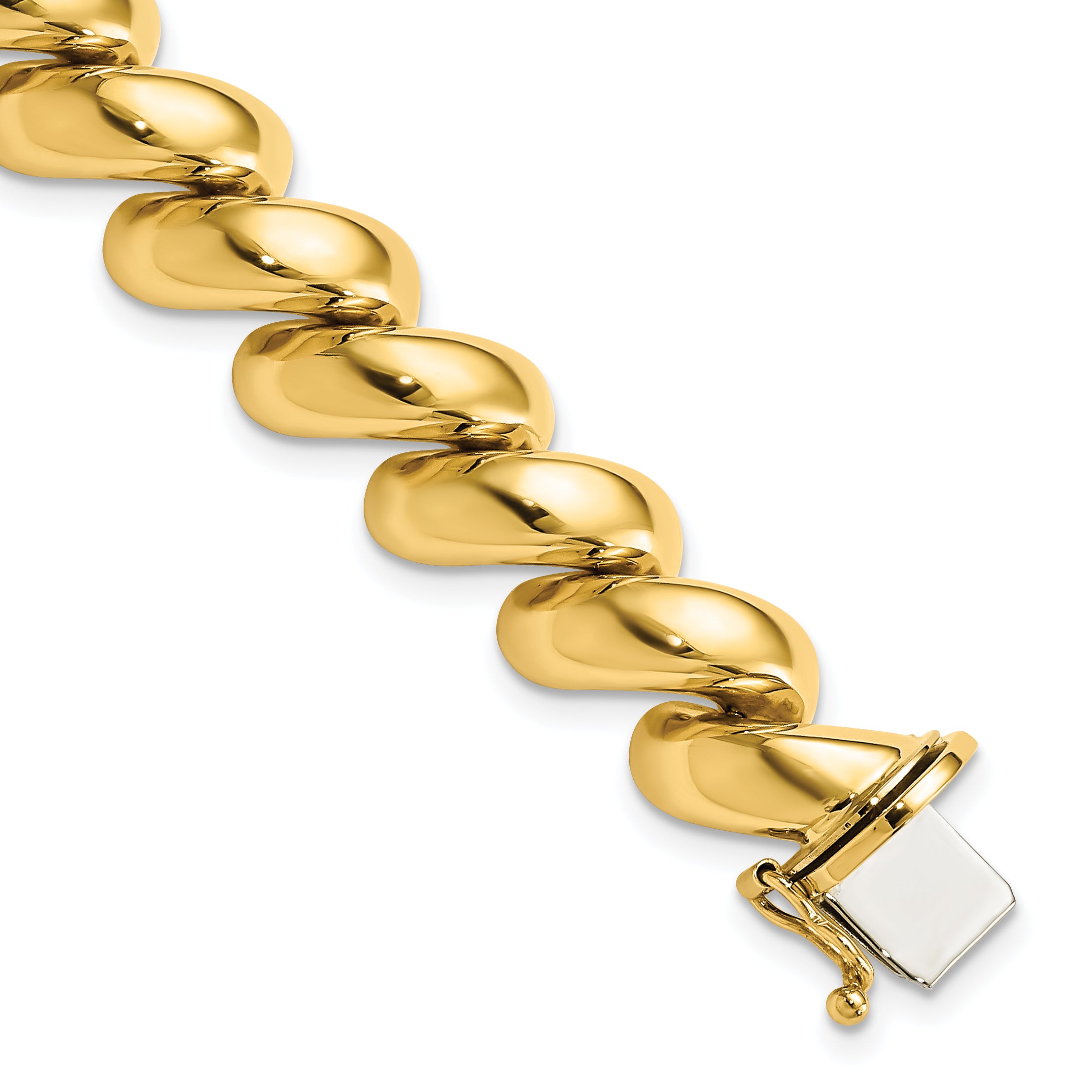 14k Polished 12mm 17 inch San Marco Necklace SM20