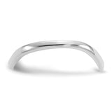 14K White Gold Polished Wave Fashion Thumb Ring Size 9 K5786