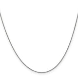 14K White Gold 10 inch .85mm Spiga with Lobster Clasp Anklet PEN95